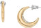 Skagen Women's Stainless Steel Push Back Earrings Gebürstetes Gold,Length: 20MM, Width: 3.1MM