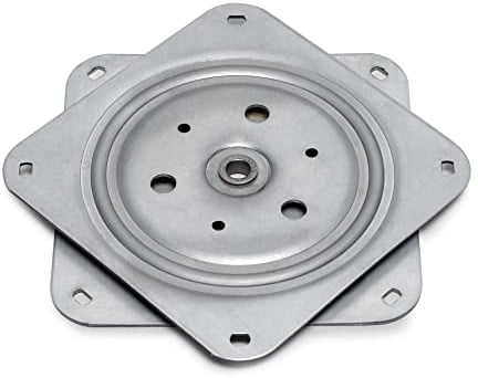 Emuca - Base giratoria/plataforma rotatoria de 360° para mueble/pantalla TV/monitor de acero cincado