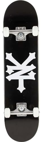 Zoo York Crackerjack Skateboard komplettboard, Farbe:Schwarz/Weiß, Größe:7.75'
