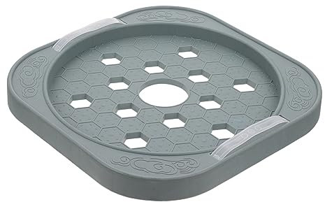 TOPPERFUN 1pc Movable Gas Tank Tray Wheels Round Gas Bottle Stand Easy to Clean Use Prevents Floor Damage for Outdoor Indoor Use