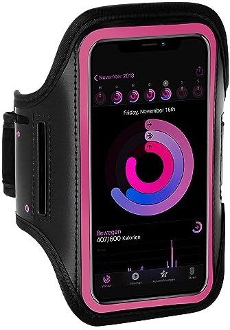 ONEFLOW Workout Case für Motorola Moto G72 Sportarmband zum Joggen mit Touch Fenster, Handy Armband für Sport und Outdoor, Handyhalterung für den Arm, Lauftasche Jogging, Pink