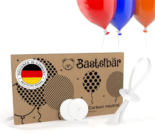 Chiusure per palloncini • 100 pezzi • Nastro per palloncini con chiusura rapida • Chiusura premium con cordino • Ecologico • Chiusura per palloncini a elio • Chiusura per palloncini • Festa di