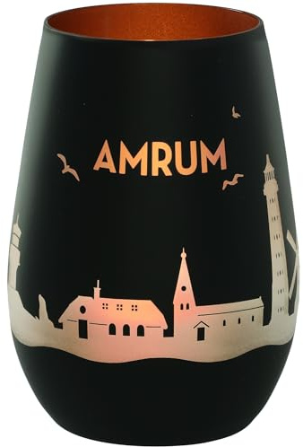 Goodtimes Windlicht Amrum Skyline (Schwarz & Bronze)