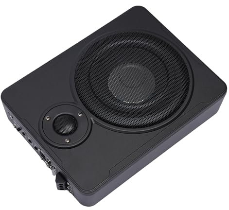 DSYOGX Caisson de basses ultra fin de 600 W pour voiture - 8 - Avec haut-parleurs actifs et caisson de basses amplifié - Pour voiture