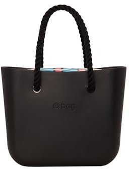 O bag - Shopper Tasche Thermoplastische Verbindung, schwarz (31 X 39 X 14 cm)
