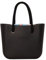 O bag - Shopper Tasche Thermoplastische Verbindung, schwarz (31 X 39 X 14 cm)