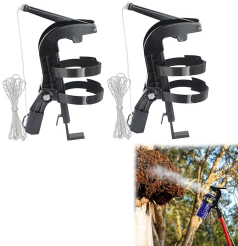 Sprühdosen Verlängerungsstangen Adapter, Sprühdosenverlängerung, Einstell-Sprühhalterungsadapter für Wespen/Hornissen/Bienenspray mit großer Reichweite, Sprühdosen Auslösegriff (2 Stück)
