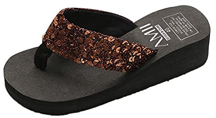 TYUIOP Sandali Trekking Sandali Donna Estive Zeppa Ciabatte Uomo Peluche Scarpe Elasticizzate Donna Pianta Larga Sandali Zeppa Infradito Mare Donna Con Zeppa Hawaiana Donna Fascia