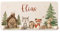 Kidsmood Kindergarderobe Personalisiert mit Namen, Kinderzimmer Möbel aus robustem Holz, Garderobenleiste Kinder, Baby Garderobe für Babyzimmer mit 4 Kleiderhaken Wand-Montage [40x20x1,5 cm]
