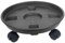 JISADER Soucoupe pour Plantes, Support Roulant pour Plantes avec Roues, Rouleaux de déplacement de Pot Ronds pour Balcon, intérieur et extérieur, 36CM