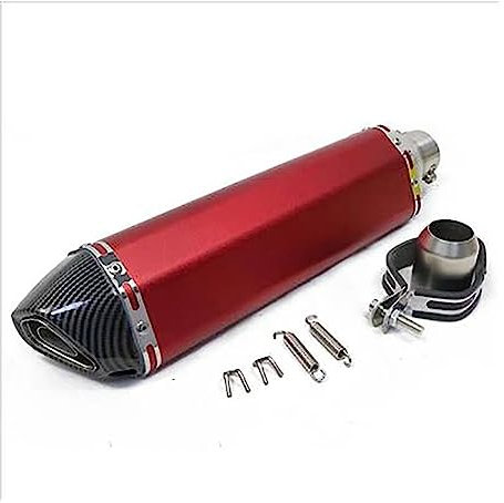 TUHBCX Motorräder Auspuffanlage Motorrad Auspuff Schalldämpfer DB Killer Länge 47 cm Mit Für Akrapovic Für Yamaha Für Suzuki Für Kawasaki Schalldämpfer(Model-4)