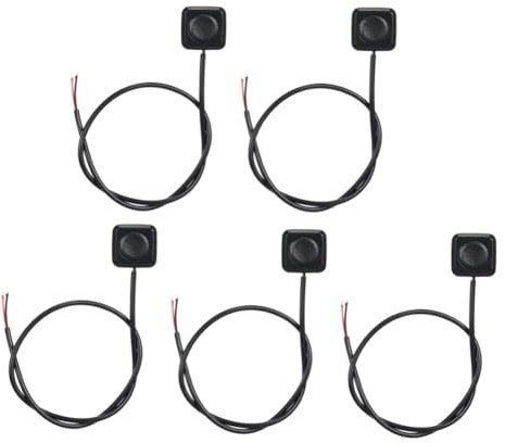 Futihana Interruptor MomentáNeo de 5 Piezas, BotóN Pulsador MomentáNeo, Interruptor de Encendido y Apagado, Miniinterruptor de BotóN de Montaje en Superficie de 12V 24V