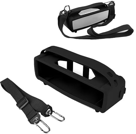 ZLiT rutschfeste Schutzhülle aus Silikon für Bose SoundLink Mini Mini II tragbare Lautsprecherabdeckung (schwarz)
