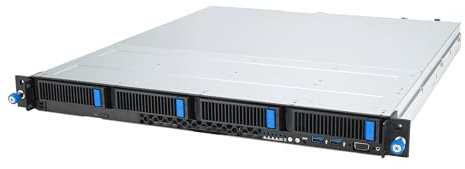 ASUS Rack 1U RS300-E12-RS4/350W Intel C262 LGA1700 95W 4xDDR5 4400/4000/3600 4x3 5/2 5 4*SATA/SAS/NVMe 2X Intel