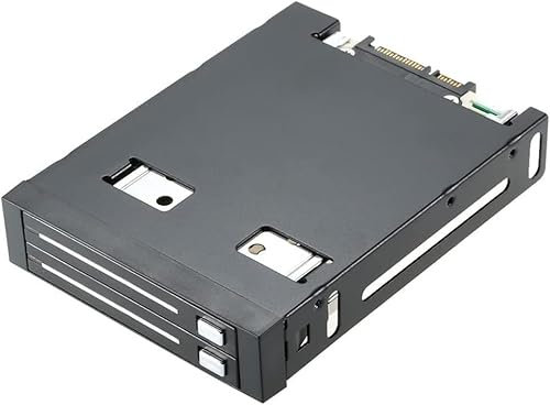 Disco Duro Externo, bahía Doble de 2,5 III, Bandeja para HDD y SSD, Carcasa para Rack móvil Interna, estación de Acoplamiento para Disco Duro Externo