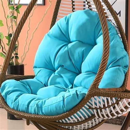Cojín para silla con forma de huevo, cojín para sillón colgante, cojín para silla de ratán, cojín integrado, varias opciones de color, apto para jardines exteriores, columpios interiores, sofás