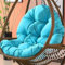 Cojín para silla con forma de huevo, cojín para sillón colgante, cojín para silla de ratán, cojín integrado, varias opciones de color, apto para jardines exteriores, columpios interiores, sofás