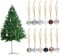 Happyyami 1 Satz Kristall-Weihnachtskugel Fensterdekoration Kristall Schmuckstücke Deckenleuchte Kristalle Mini-Weihnachtskugel-Ornamente Prisma Kristallprismen hängende Kristalle Windspiele