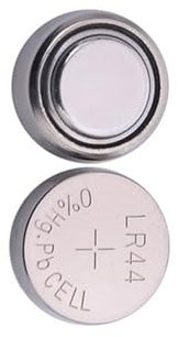 Lithium-Knopfzelle LR44, 2 Stück, Spannung 1,5 V, ideal für elektronische Geräte und Spielzeug.