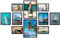 Tinkeps Bilderrahmen 10er-Set in Schwarz – Für 10 Fotos in 3 Größen, Enthält 4 Rahmen für 10x15 cm, 4 für 13x18 cm und 2 für 20x25 cm Fotos – Perfekt als Tischaufsteller und Wanddekoration geeignet