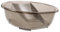 Lurrose Bassin de lavabo lessive lavabo en tissu planche à laver pour le linge nettoyage baquet lavabo de maison laver les vêtements bassin de la planche à laver l'animal de compagnie Gris