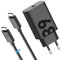 68W Chargeur Rapide pour Motorola PD Moto Edge 20/30/40/50/60 Neo Pro Fusion Ultra Lite pour Moto G82 G83 G84 G85 G71 G72 G73 G62 G60 G60s G55 G35 avec Turbo Power câble USB-C vers USB-C de 2 m