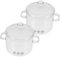 Ipetboom 2 piezas Olla de Vidrio con Tapa Cacerola Transparente para Cocinar y Fideos para