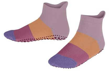 FALKE Unisex Kinder Stoppersocken Colour Block K Hp Baumwolle rutschhemmende Noppen 1 Paar, Rosa Thulit 8663, 27-30