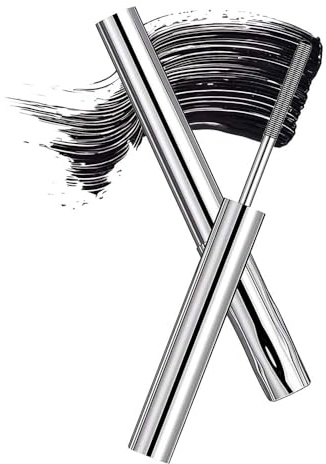 Metallwimperntusche, 2026 Neuest Metal Wand Mascara - Schwarz, Wimperntusche 3D Super Curling, Lang anhaltendes Volumen & klumpenfrei mit wischfesten Pigmenten für Natürlich Look