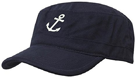 Morefaz Kapitänsmütze Mütze Anker Army Military Baseballmütze Anchor Cap Schiff Yacht Captain (Nave White) MFAZ Ltd