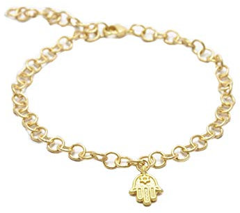 Armband Hamsa Hand Fatima vergoldet Glück Glücksbringer Schutzengel…