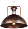 OYIPRO Pendant Light Vintage Ceiling Hanging Barn Lamp with Rustic Dome Bowl Lampshade Adjustable Chain Diameter 41cm for Restaurant Bar Coffee Shop