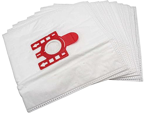 vhbw 10x Sacs compatible avec Hoover H 22 A, H 30 T, H 52, H 60 aspirateur - microfibres non tissées, 28cm x 20cm, blanc