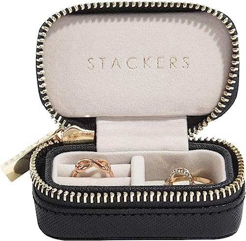 Stackers Schwarz Klein Reise Schmuckschatulle