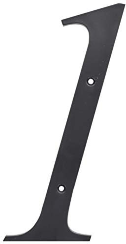 Hillman 847375 Black House Number 1, 6-Inch Nail Plastic