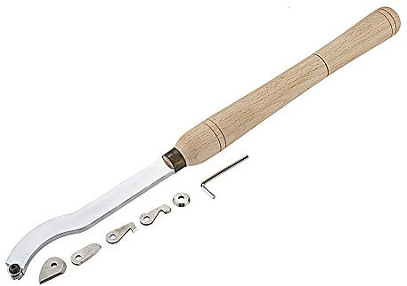 RanDal Woodworking Multifunction Wood Lathe Hollowing Tool System With 6Pcs Insets Wood Turning Tool Hollowing Chisel