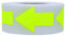 Hylabelest Fluoreszenz-gelbe Pfeilaufkleber, insgesamt 500 Etiketten pro Rolle (fluoreszenzgelb)