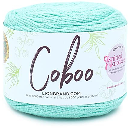 Lion Brand 835-173 Yarn Garn Coboo Lichen, Baumwolle, Flechte, 212 Meter