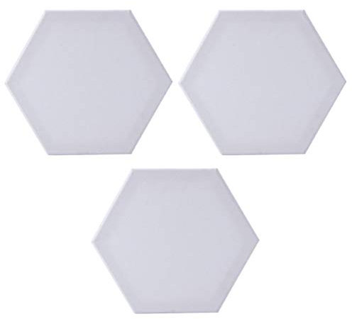 EXCEART Hexagon Keilrahmen 3 Keilrahmen Sechseck Rahmen 12,5 cm Seitenlänge DIY Zeichnung Malerei Kinder Erwachsene Anfänger Künstler Schule Kindergarten