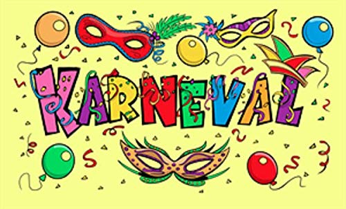 U24 Fahne Flagge Karneval Fasching gelb 90 x 150 cm