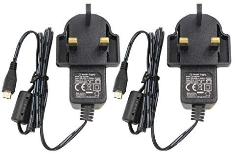 Security-01 2-Pack AC to DC 5V 2A Micro USB Power Supply Adapter for Security Camera IPC