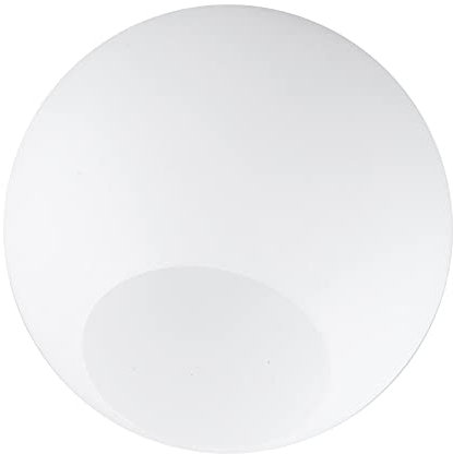 MagiDeal Abat-Jour En Verre De Rechange En Forme De Boule Pour Luminaire, Accessoire Pour Lustre, Transmission Lumineuse élevée, Résistance à Haute Température Et Incassable - Blanc D15cm