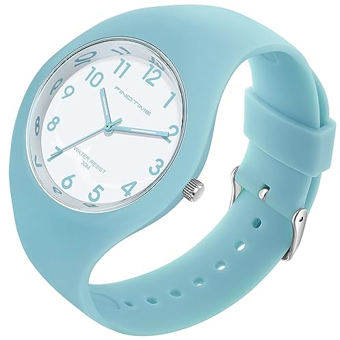 Uhr Damen Armbanduhr Jelly Süßigkeiten Farbe Buntfarbig Frauen Uhren Analog Quarz Damenuhr mit Silikonarmband Wasserdicht Sportuhr für Mädchen Kinderuhr Junge Uhren Kids Watch