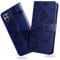 DENDICO Funda para Huawei Honor X8, Magnético Libro Funda de Cuero PU para Huawei Honor X8, Diseño en Relieve Carcasa con Ranura para Tarjeta, Azul
