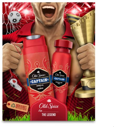 OLD SPICE G/SET FOOTBALLER B/S & S/G 30/08/24(D)