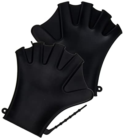 Garneck 1 Paar Schwimmhandschuhe Netz Tauchhilfshandschuhe Schwimmzubehör Schwimmbadhandschuhe Damenteile Aquafitness Wasserbeständigkeit Fäustlinge Kieselgel Tauchzubehör Sommer Fräulein