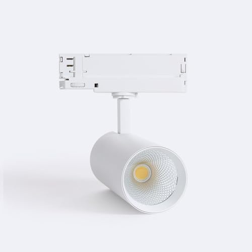 LEDKIA LIGHTING 3-Phasenstromschiene LED-Strahler 30W Carlo CCT Wählbar Weiss (4000K - 5000K - 6000K) Wählbar