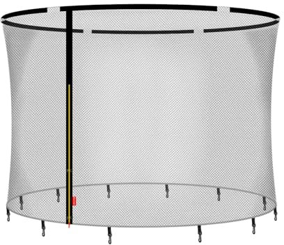 Baunsal® Trampolin Sicherheitsnetz Ø 275 cm (FGOS) für 6 Netzstangen Netzhöhe 180 cm Ersatzteile Netz Schutznetz Kindertrampolin Ersatznetz Gartentrampolin Outdoor