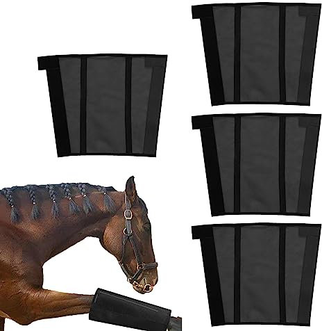 Pratvider Pferdefliegenstiefel | Hufschuhe für reduzieren Stress und Stampfen | Pferdebeinbandagen für Pferderennen, Training, Reitshows, Springen