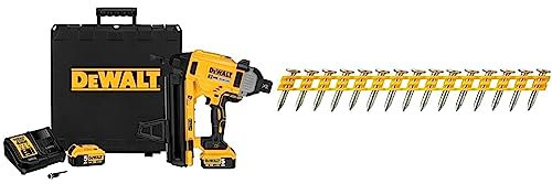 DEWALT - Cloueur Béton/Acier XR 18V 5 Ah - DCN890P2-QW - Cloueur sans Fil avec Coffret, 2 Batteries et Chargeur - Sans Gaz & Pointes béton standard pour cloueur DCN890, 2.6x45mm, DCN8901045